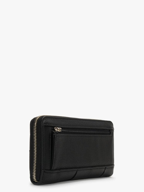 Large Liberty City Black Zip Around Wallet
