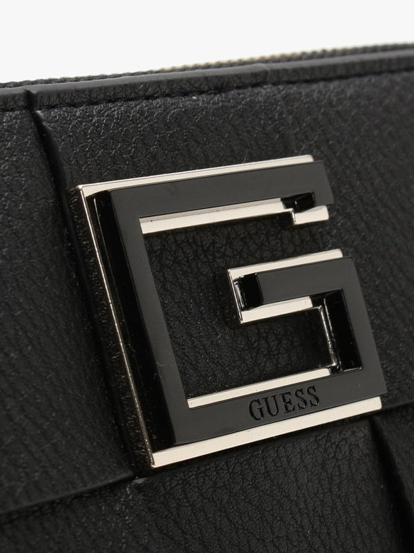 Large Liberty City Black Zip Around Wallet