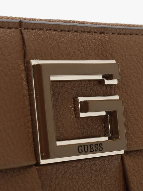 Large Liberty City Cognac Zip Around Wallet