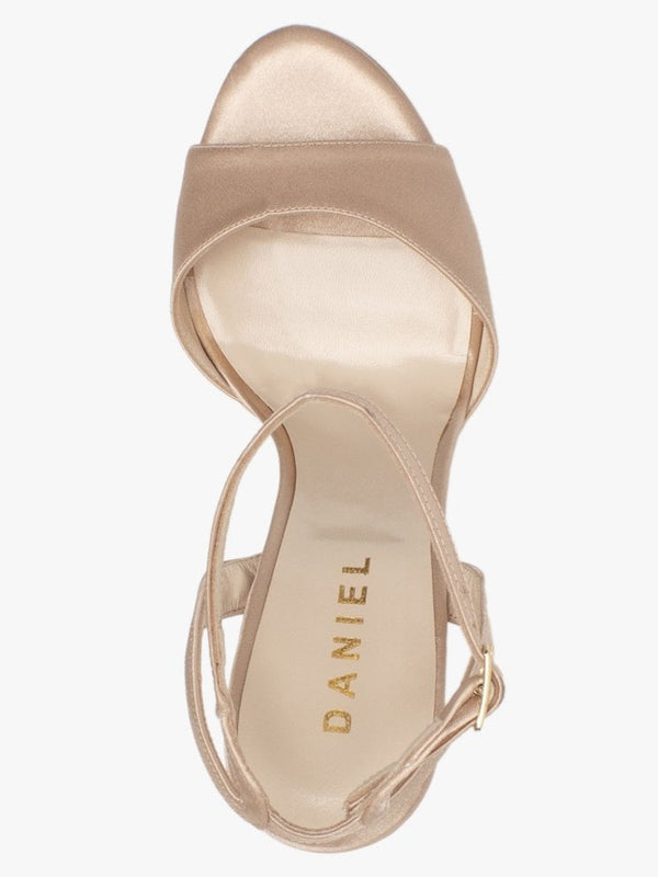 Formy Pink Satin Platform Heeled Sandals