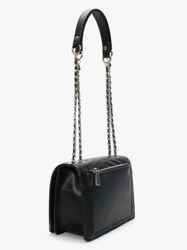 Lida Black Quilted Cross-Body Bag