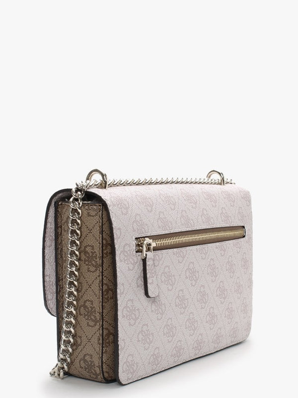 Alisa Powder Latte Repeat Logo Cross-Body Bag