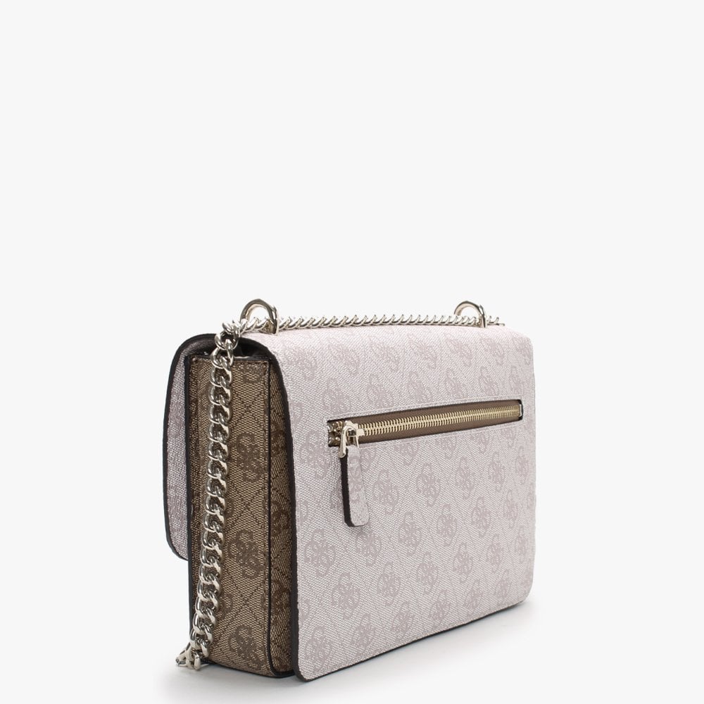Alisa Powder Latte Repeat Logo Cross-Body Bag