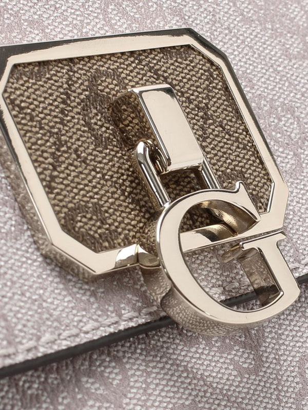 Alisa Powder Latte Repeat Logo Cross-Body Bag
