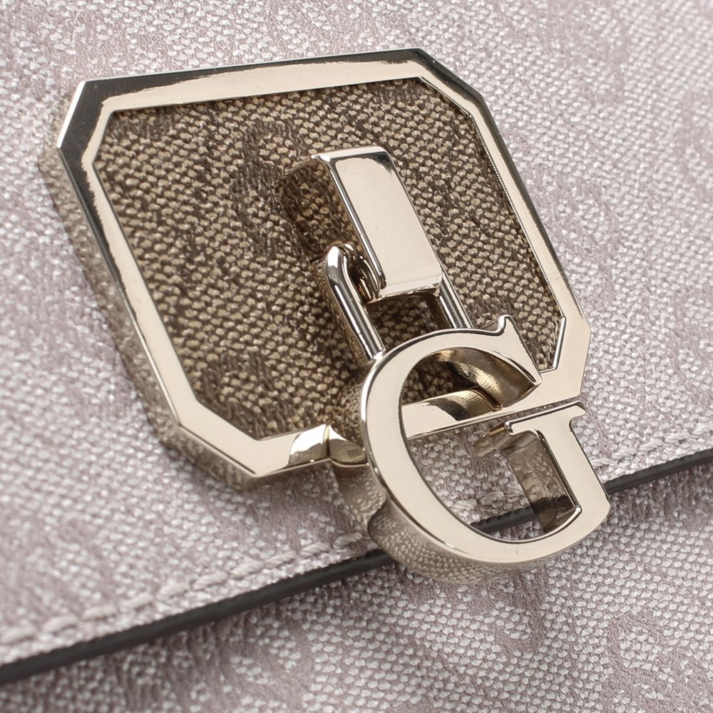 Alisa Powder Latte Repeat Logo Cross-Body Bag