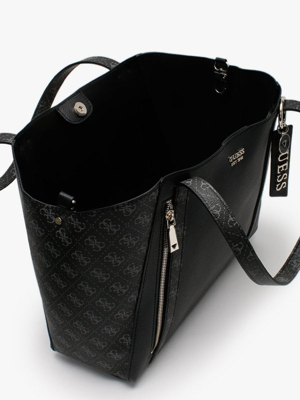 Large Naya Trap Black Logo Tote Bag