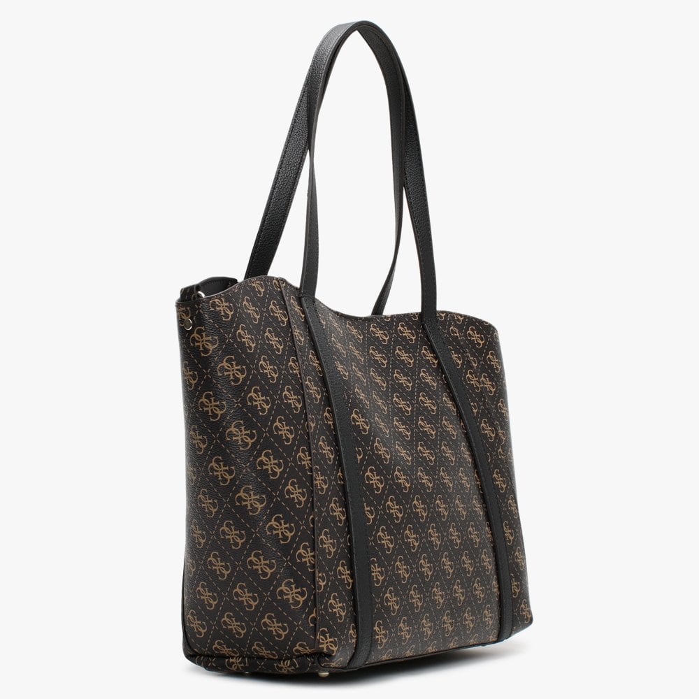 Naya Trap QL Brown & Black Repeat Logo Tote Bag
