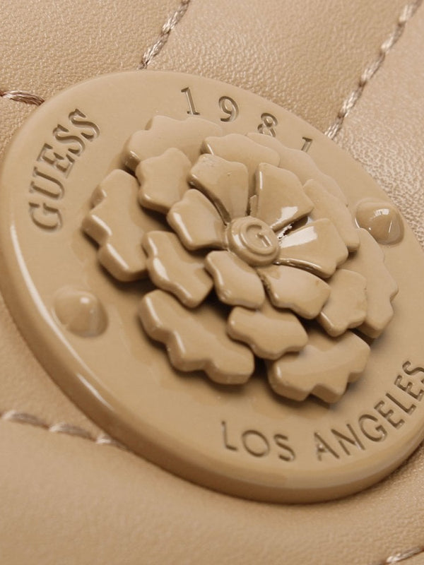 Small Lida Trifold Beige Wallet