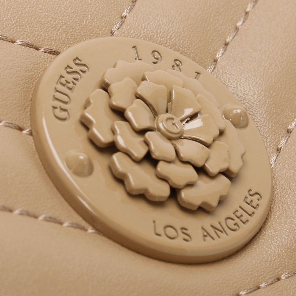 Small Lida Trifold Beige Wallet