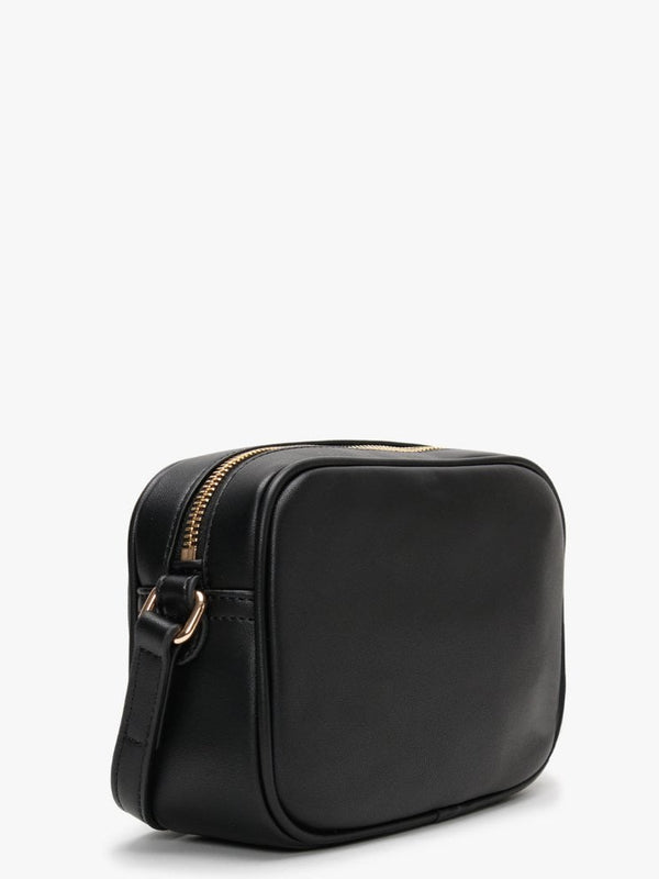 Heart Black Cross-Body Bag