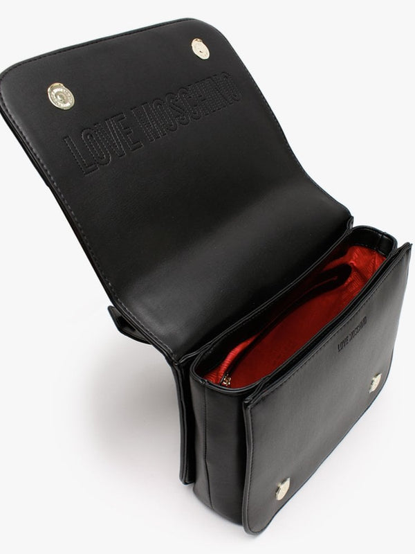 Quilted Chain Black Shoulder Bag