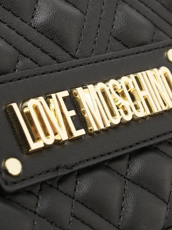 Quilted Chain Black Shoulder Bag
