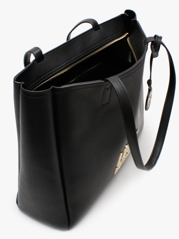 Black Logo Shopper Bag
