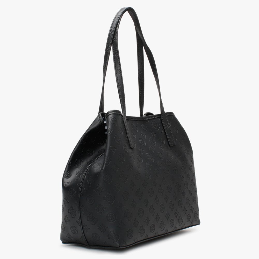 Vikky Roo II Signature Logo Black Tote Bag