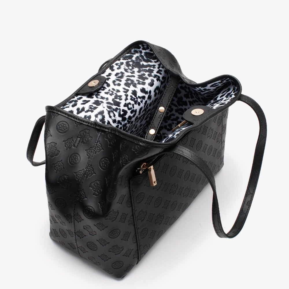 Vikky Roo II Signature Logo Black Tote Bag