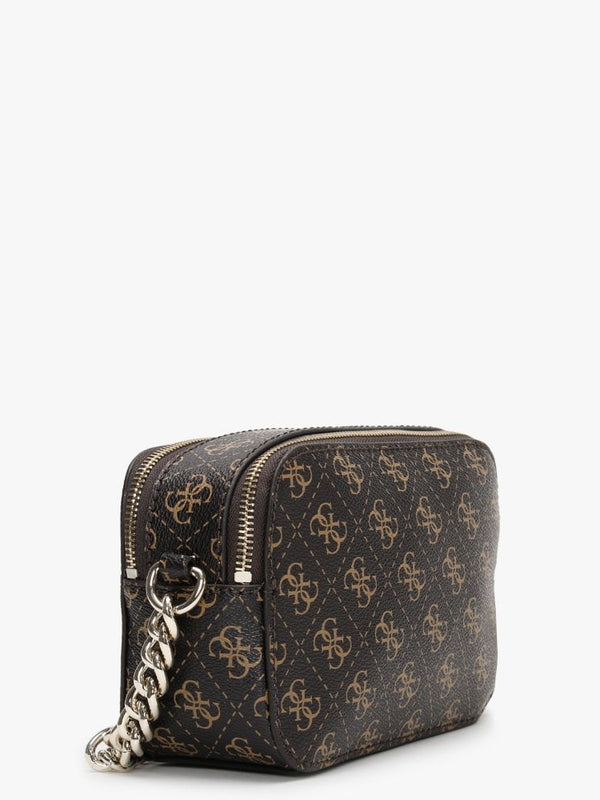 Noelle Signature Logo Brown & Black Camera Bag