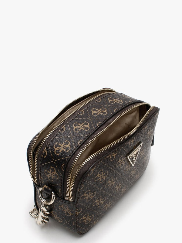 Noelle Signature Logo Brown & Black Camera Bag