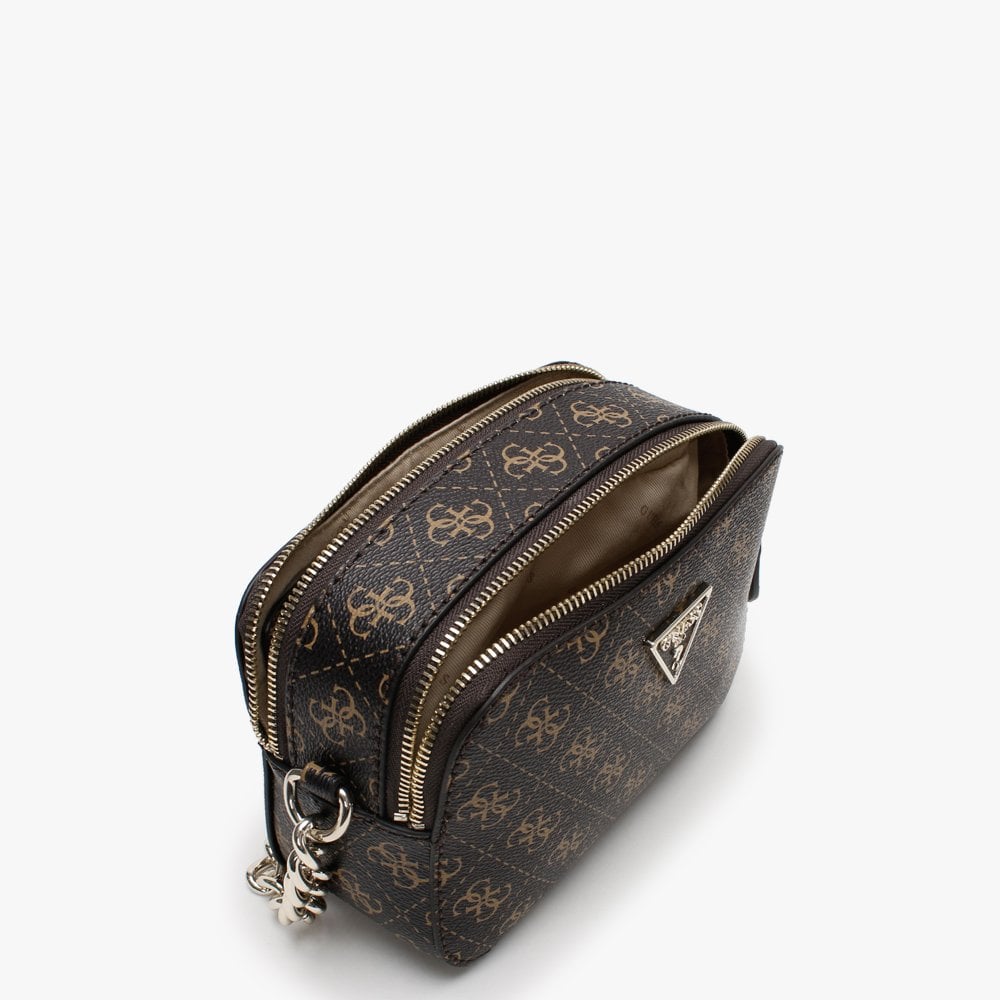 Noelle Signature Logo Brown & Black Camera Bag