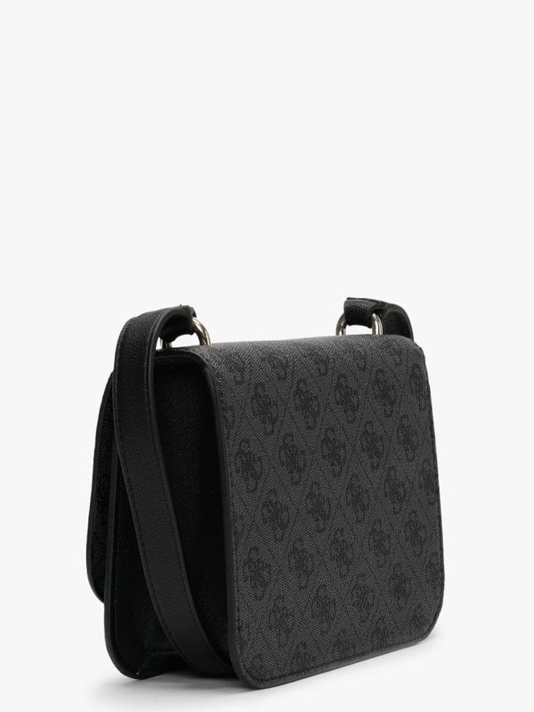 Noelle Repeat Logo Coal Mini Crossbody Bag