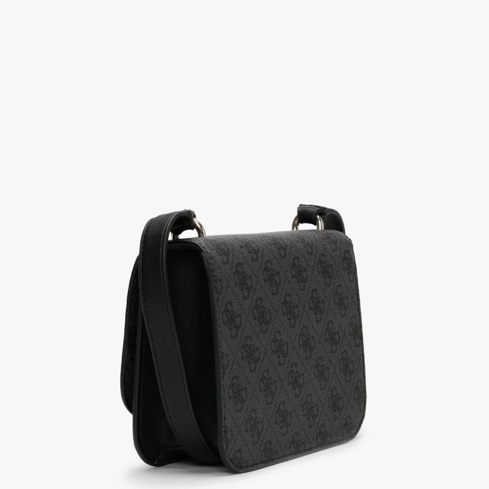 Noelle Repeat Logo Coal Mini Crossbody Bag