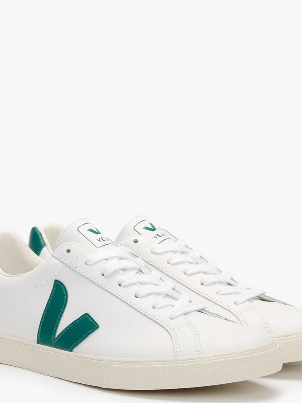 Espar Logo Leather Extra White Brittany Trainers