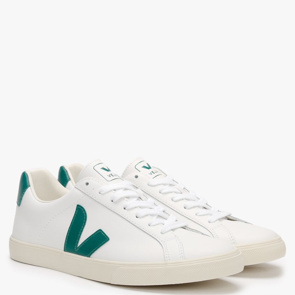 Espar Logo Leather Extra White Brittany Trainers