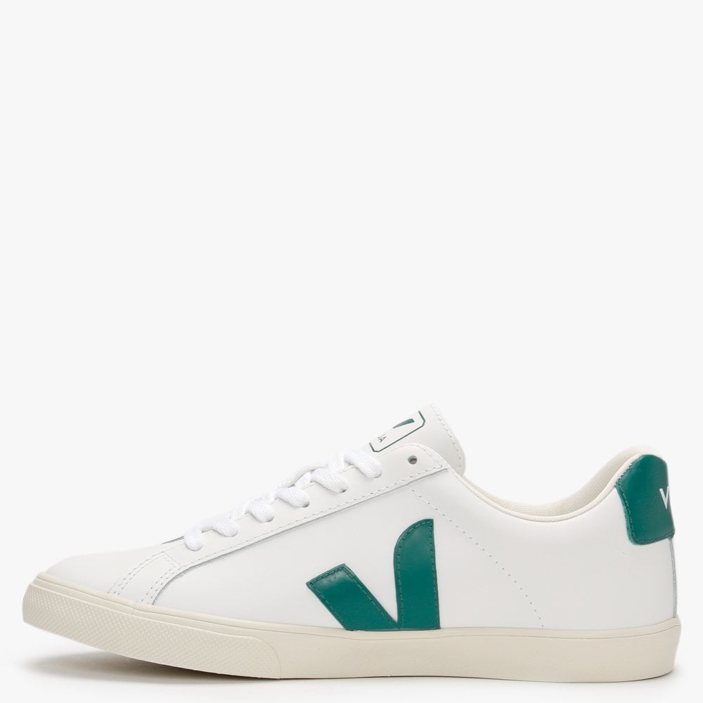 Espar Logo Leather Extra White Brittany Trainers