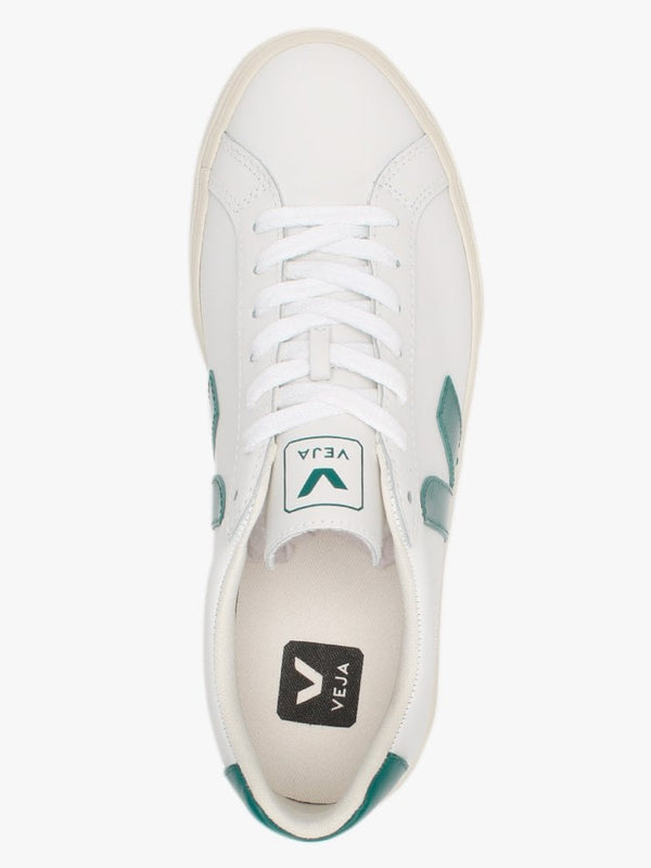 Espar Logo Leather Extra White Brittany Trainers