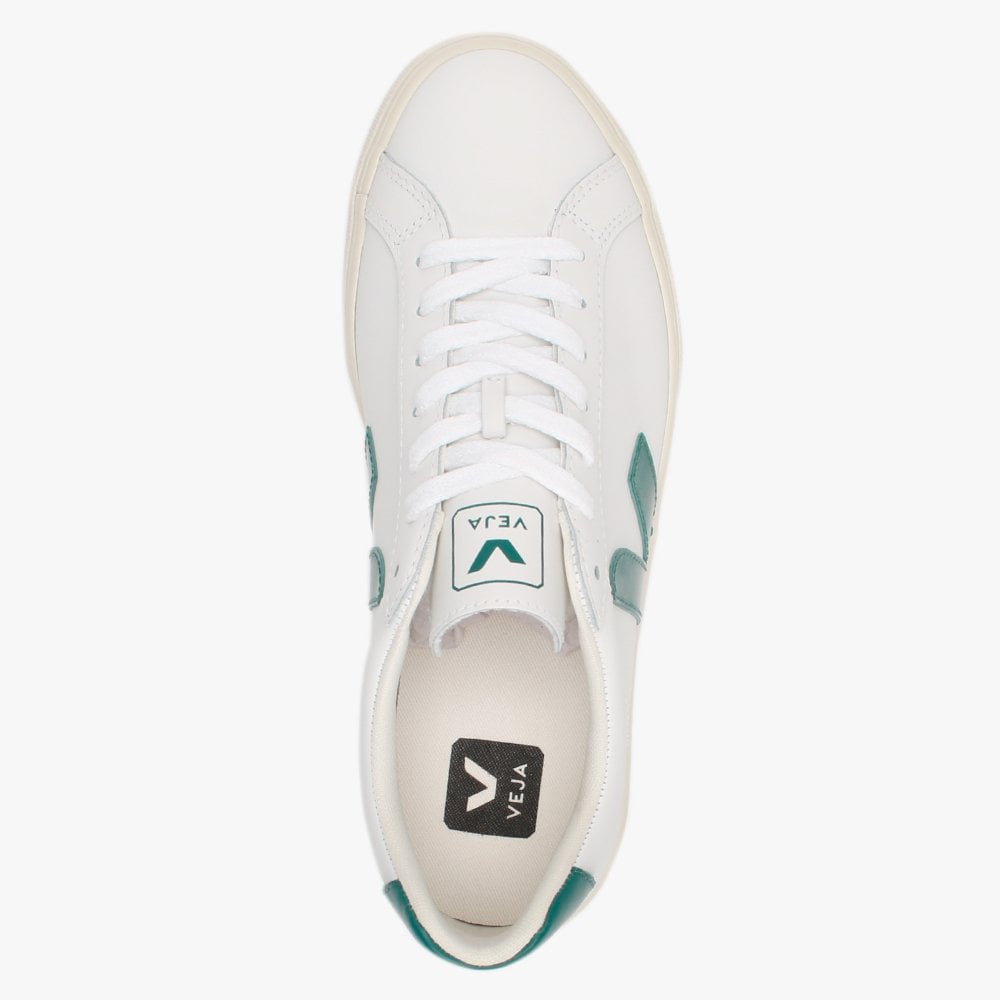 Espar Logo Leather Extra White Brittany Trainers