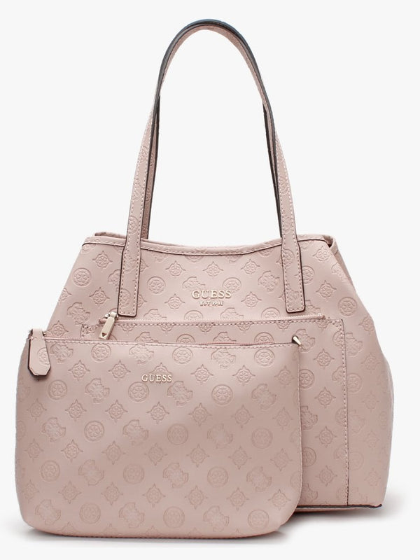 Vikky Signature Logo Almond Tote Bag