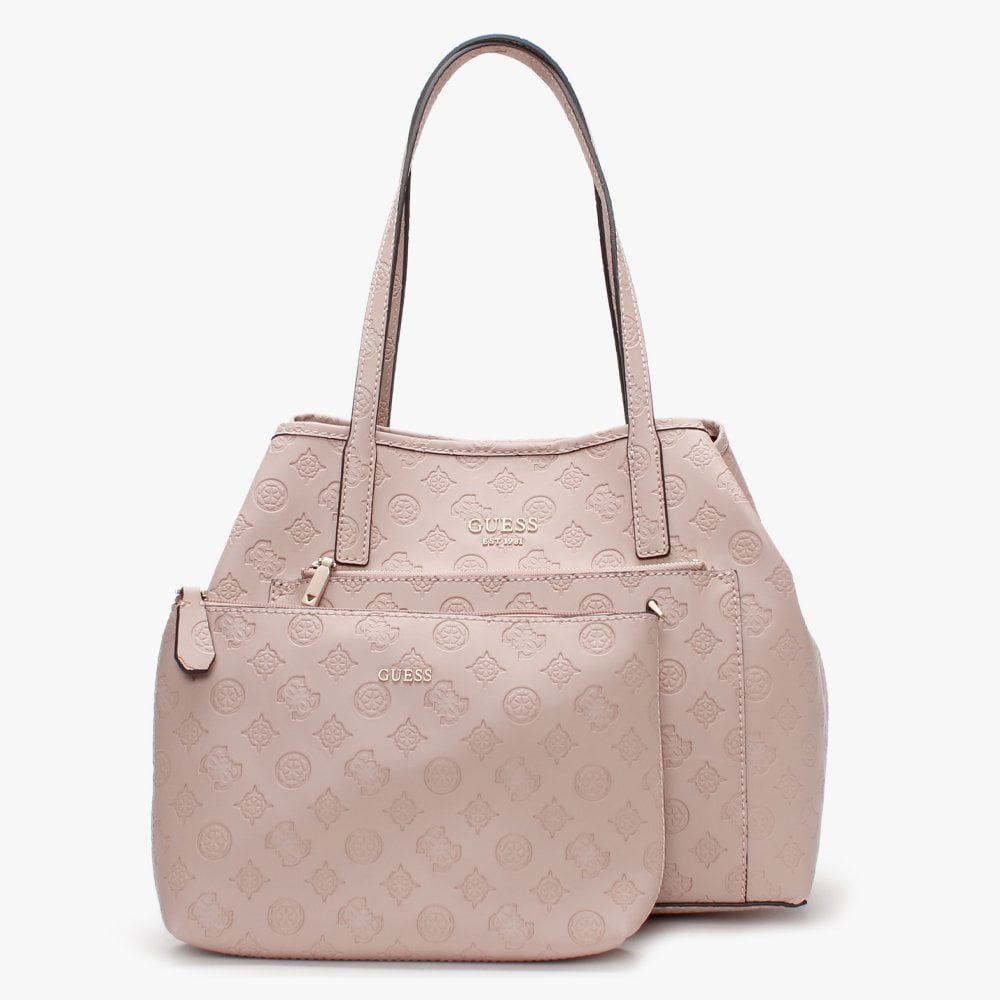 Vikky Signature Logo Almond Tote Bag