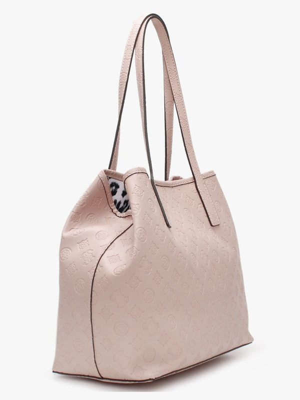 Vikky Signature Logo Almond Tote Bag