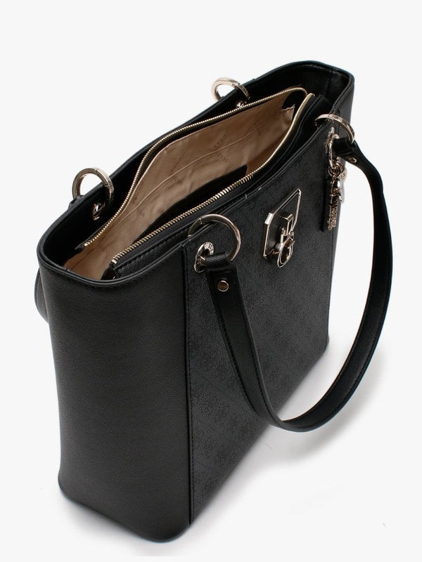 Noelle E Signature Logo Coal Tote Bag