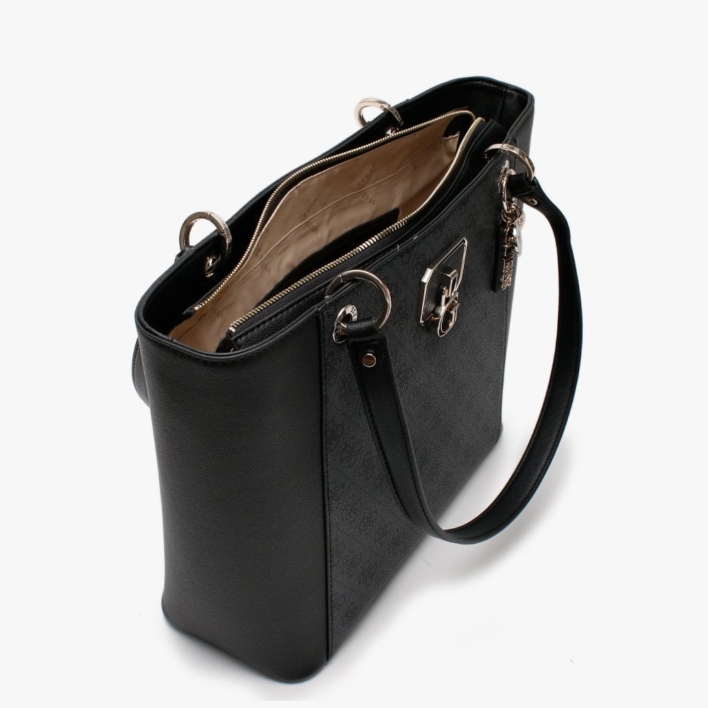 Noelle E Signature Logo Coal Tote Bag
