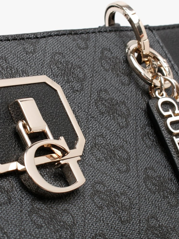 Noelle E Signature Logo Coal Tote Bag