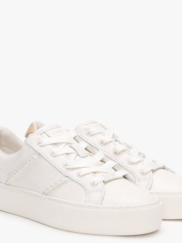 Dinale Coconut Milk Leather Trainers