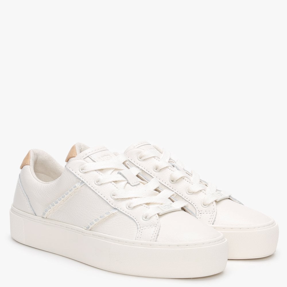 Dinale Coconut Milk Leather Trainers