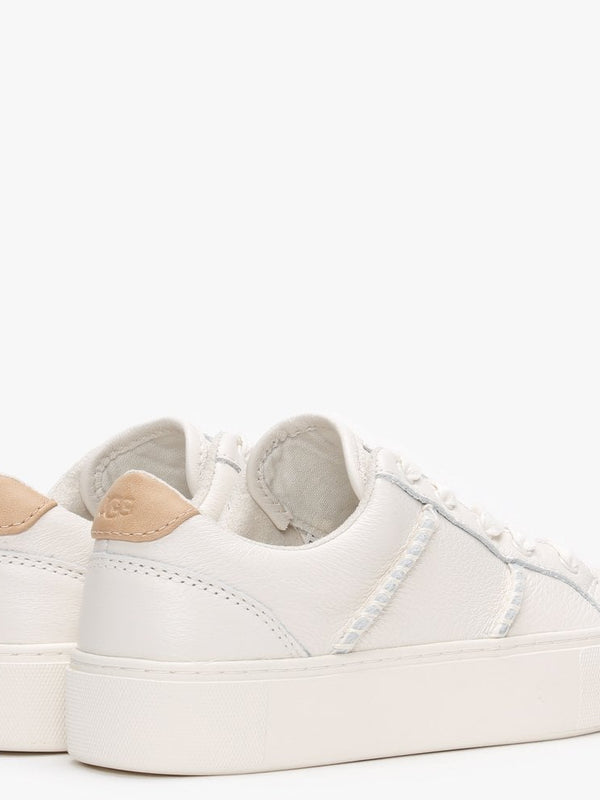 Dinale Coconut Milk Leather Trainers
