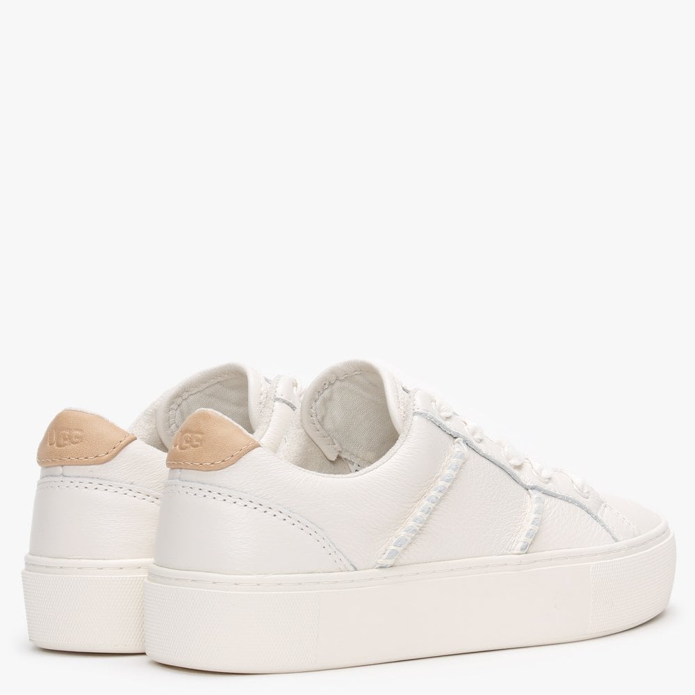 Dinale Coconut Milk Leather Trainers