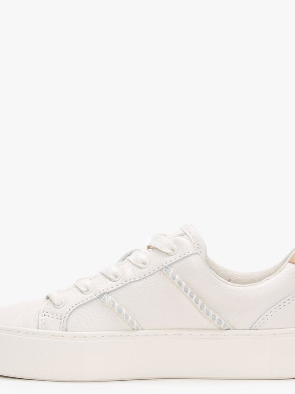 Dinale Coconut Milk Leather Trainers