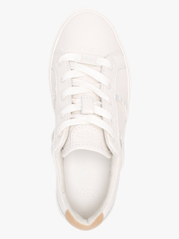 Dinale Coconut Milk Leather Trainers