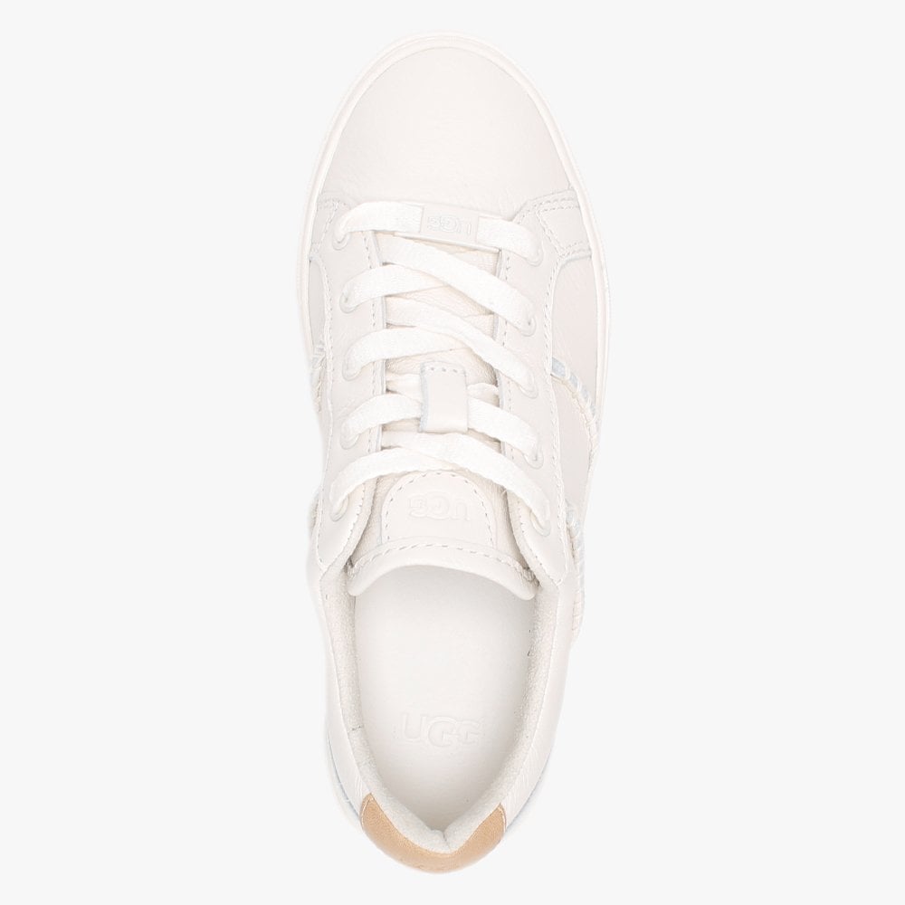 Dinale Coconut Milk Leather Trainers