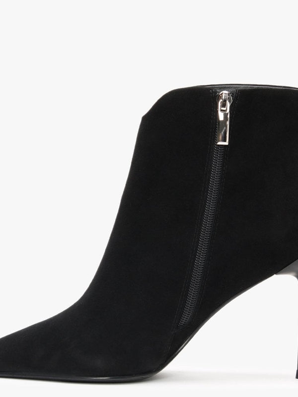 Sassel Black Suede Ankle Boots