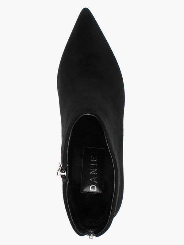 Sassel Black Suede Ankle Boots