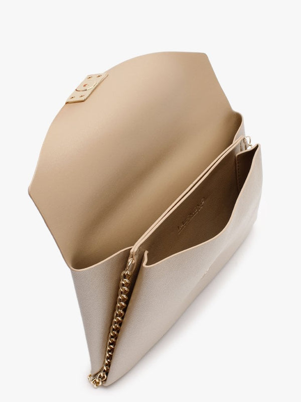 Arpie Oro Saffiano Envelope Pochette Bag