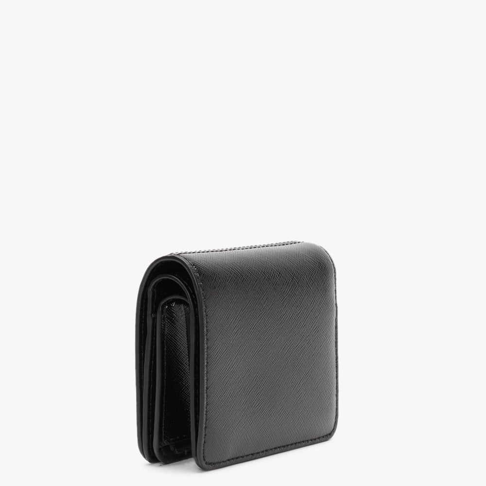 The Snapshot Mini Compact Black Leather Wallet