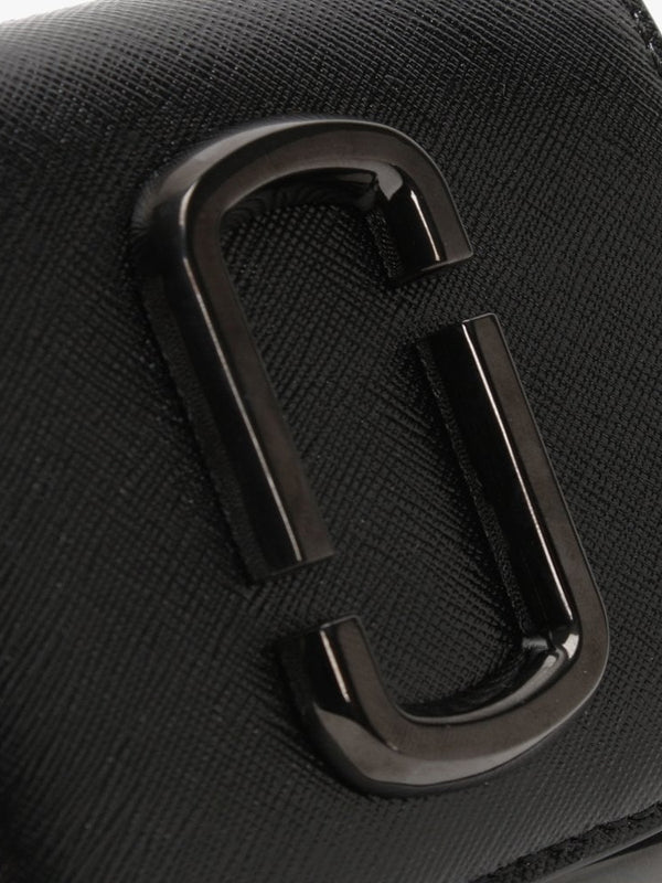 The Snapshot Mini Compact Black Leather Wallet