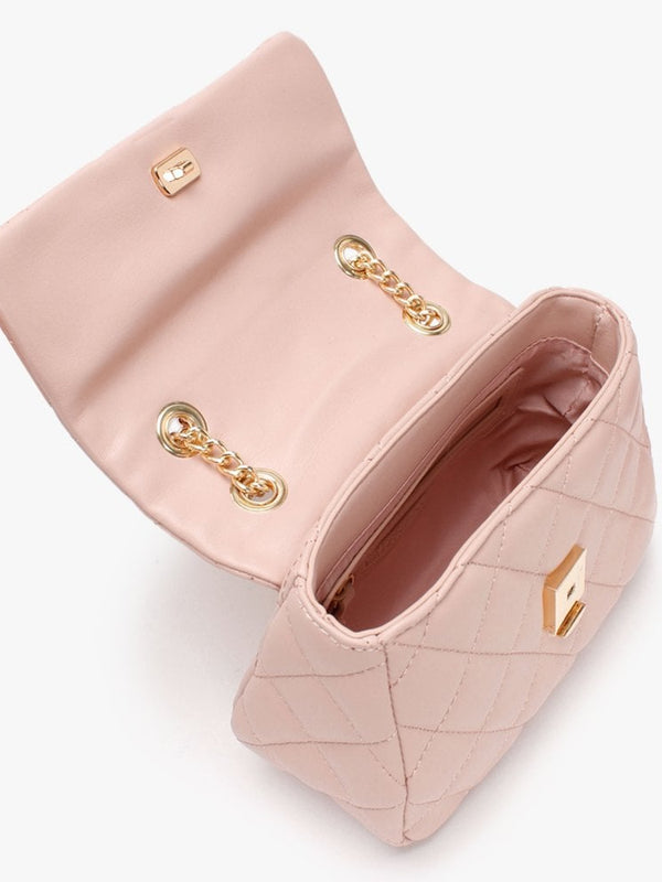 Ocarina Cipria Quilted Cross-Body Bag