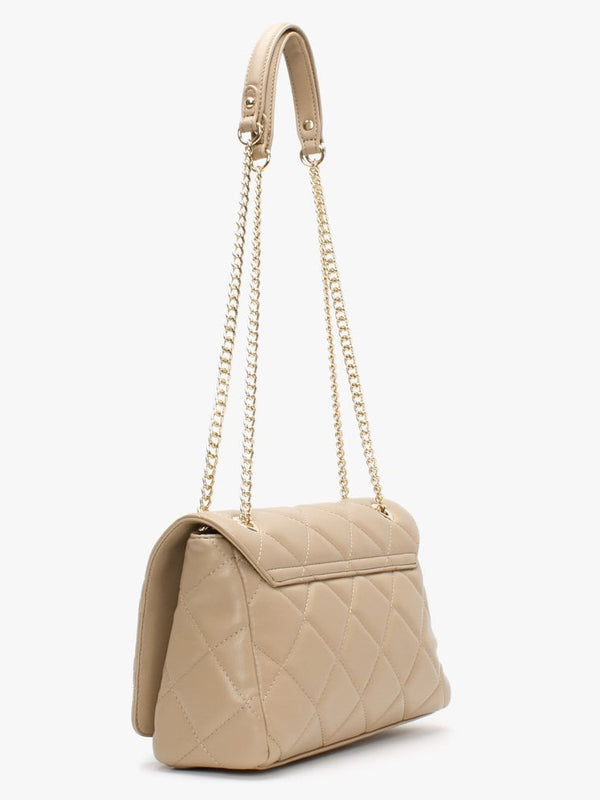 Ada Cammello Quilted Satchel Bag