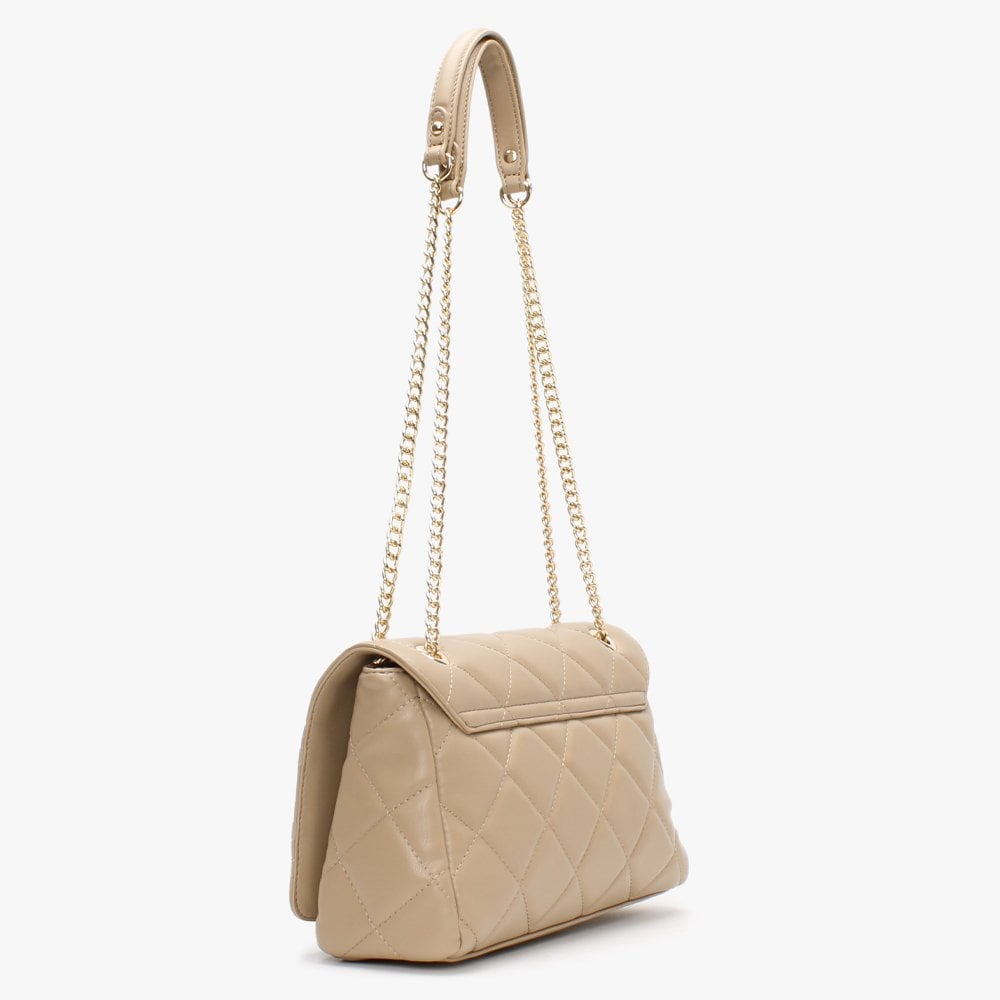 Ada Cammello Quilted Satchel Bag